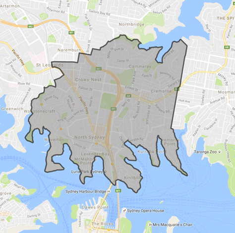 Boat-Traliers-North-Sydney-lga-map